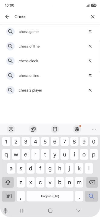 Key in the name or subject of the required app and press the search icon. Key in the name or subject of the required app and press the search icon.