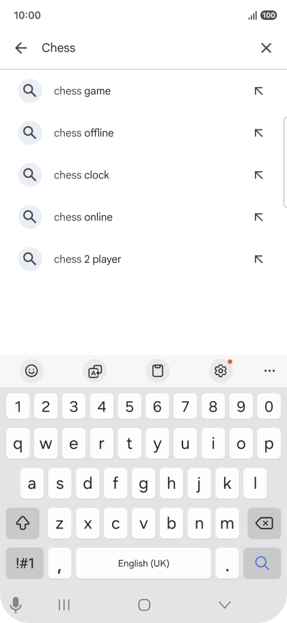 Key in the name or subject of the required app and press the search icon. Key in the name or subject of the required app and press the search icon.