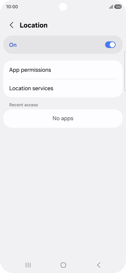 Press App permissions. Press App permissions.