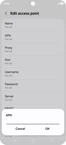 Key in live.vodafone.com and press OK. Key in live.vodafone.com and press OK.