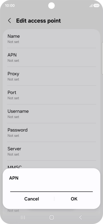 Key in live.vodafone.com and press OK. Key in live.vodafone.com and press OK.