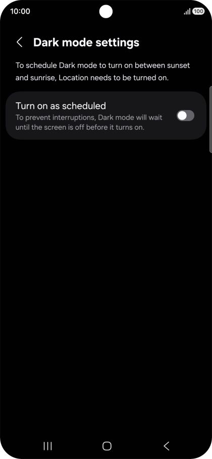 Press the indicator next to Press the indicator next to
