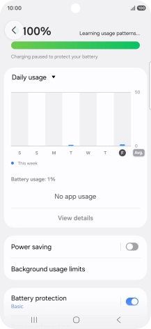 Press Power saving. Press Power saving.