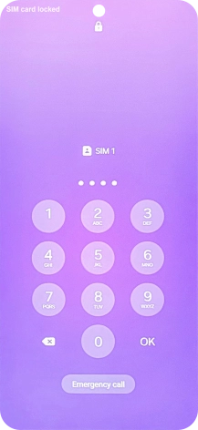 If you're asked to key in your PIN, do so and press OK. If you're asked to key in your PIN, do so and press OK.