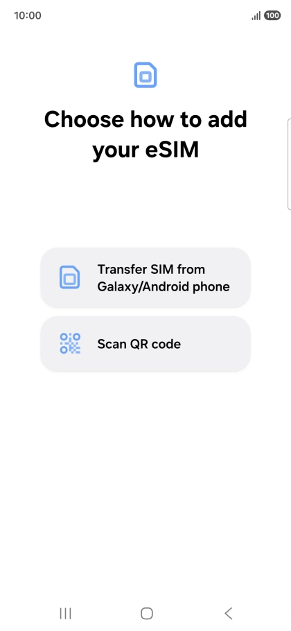 Press Scan QR code. Press Scan QR code.