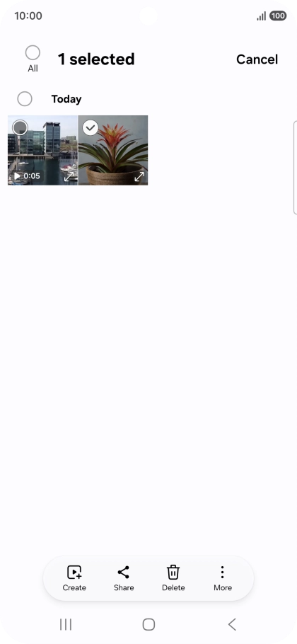 Press the select all icon. Press the select all icon.