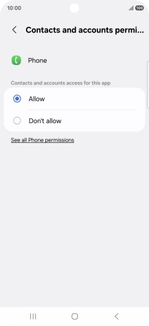 Press the required setting. Press the required setting.