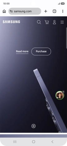 Press the menu icon. Press the menu icon.