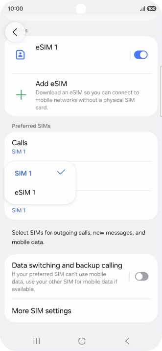 Press the required price plan. Press the required price plan.