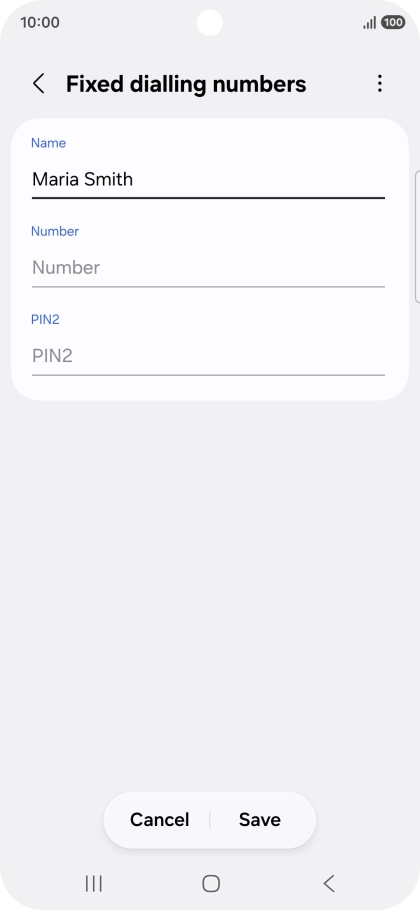 Press Number and key in the required phone number.