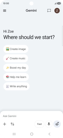 Press the profile icon. Press the profile icon.