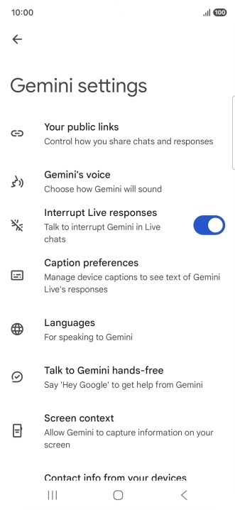 Follow the instructions on the screen to select the required settings. Follow the instructions on the screen to select the required settings.