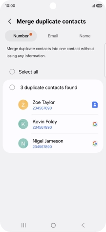 Press the field next to the required number. Press the field next to the required number.