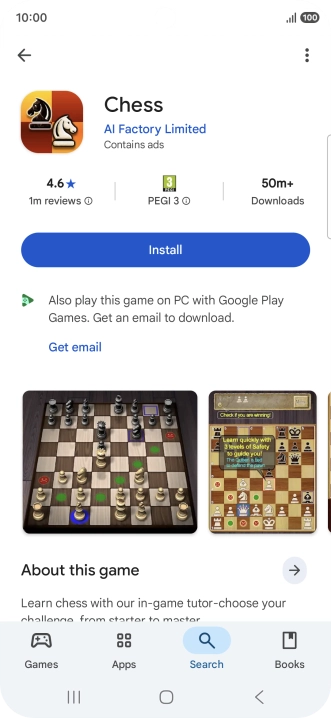 Press Install and follow the instructions on the screen to install the app. Press Install and follow the instructions on the screen to install the app.