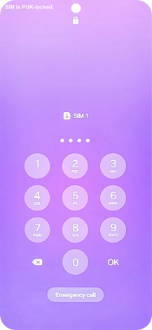 Key in a new four-digit PIN and press OK.