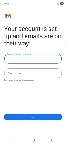 Press Your name and key in the required sender name. Press Your name and key in the required sender name.
