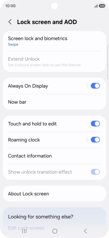 Press Screen lock and biometrics. Press Screen lock and biometrics.