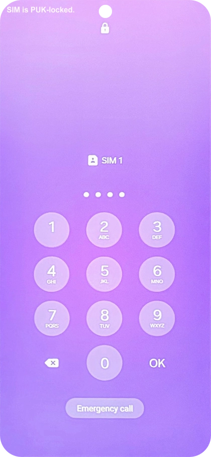 Key in the new PIN again and press OK.