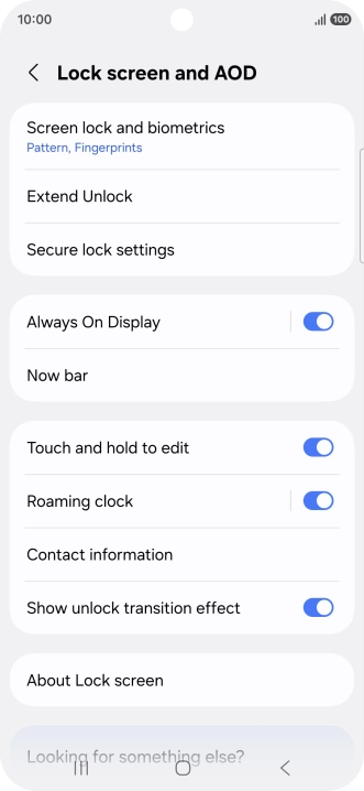 Press Screen lock and biometrics and key in the additional phone lock code you created earlier. Press Screen lock and biometrics and key in the additional phone lock code you created earlier.