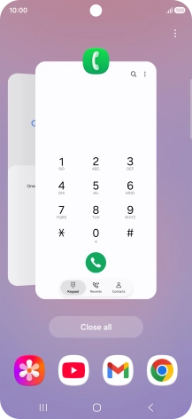 To end one running application, slide your finger upwards on the required application. To end one running application, slide your finger upwards on the required application.