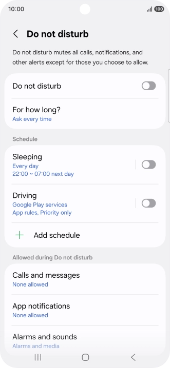 Press the indicator next to Press the indicator next to