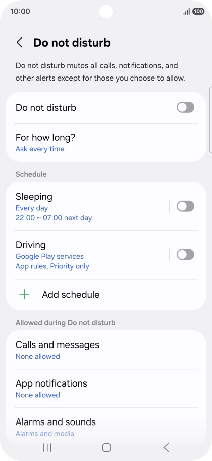 Press the indicator next to Press the indicator next to