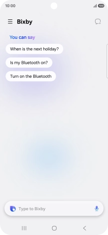 Press the microphone icon. Press the microphone icon.