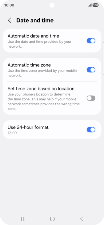 Press the Home key to return to the home screen.