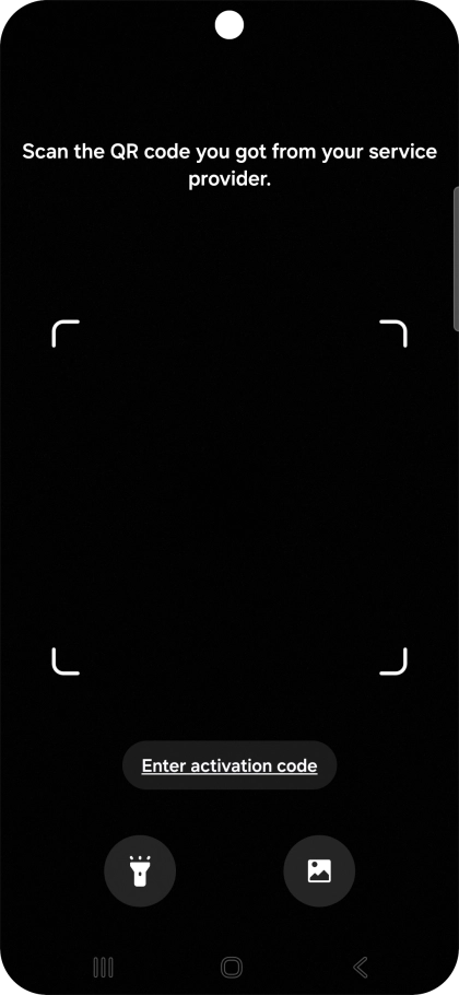 Place the QR code you've received inside the phone camera frame to scan the code. Place the QR code you've received inside the phone camera frame to scan the code.