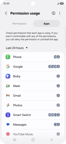 Press the drop down list. Press the drop down list.
