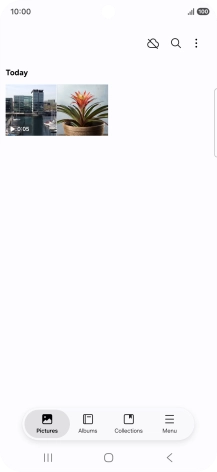 Press and hold any picture or video. Press and hold any picture or video.