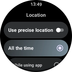Follow the instructions on the screen to select the required settings and turn the function on or off.