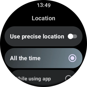 Follow the instructions on the screen to select the required settings and turn the function on or off.
