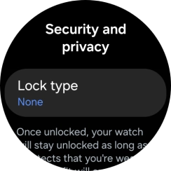 Press Lock type.