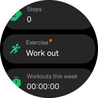 Press Work out.