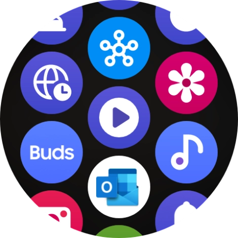 Press the music player icon.