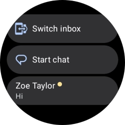 Press the required text message to read it.