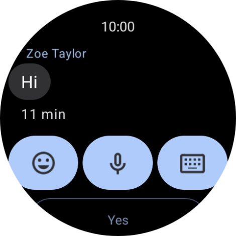Press the microphone icon.