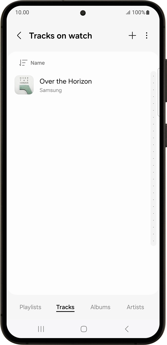 On your phone: Press the add icon.