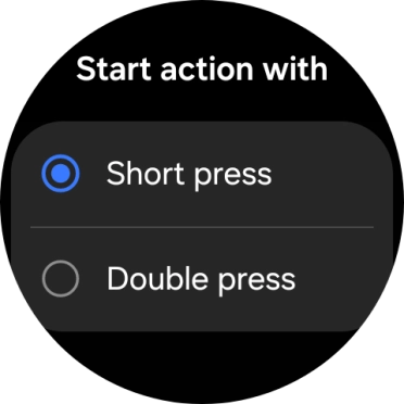 Press the required setting. Press the required setting.