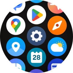 Press the settings icon. Press the settings icon.