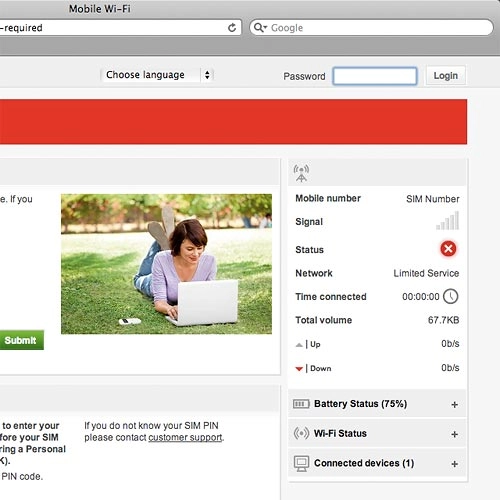 Open a browser window.Key in 192.168.0.1 in the address bar and press Enter.Highlight the field next to Password and key in admin