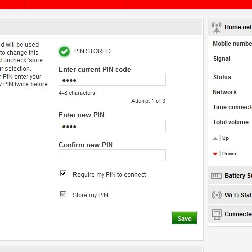 Highlight the field below Confirm new PIN and key in your new PIN again.