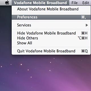 Click Preferences.