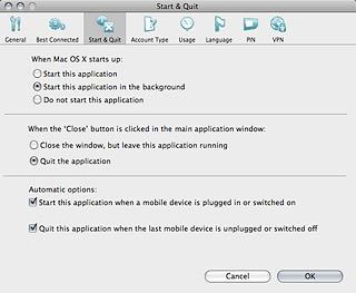 Click Start & Quit.