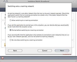 Prompt before switching to a roaming connection