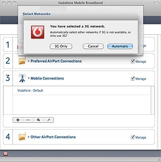Click Automatic.The screen will tell you if you have access to the network you've chosen.