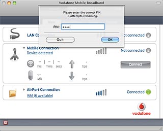 Key in your PIN and click OK.