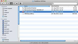 Double-click VMB Uninstaller.