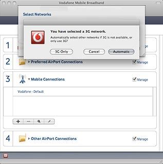 Click Automatic.The screen will tell you if you have access to the network you've chosen.